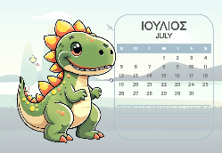 2026 Dino Calendar