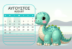 2026 Dino Calendar