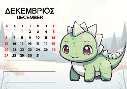 2026 Dino Calendar