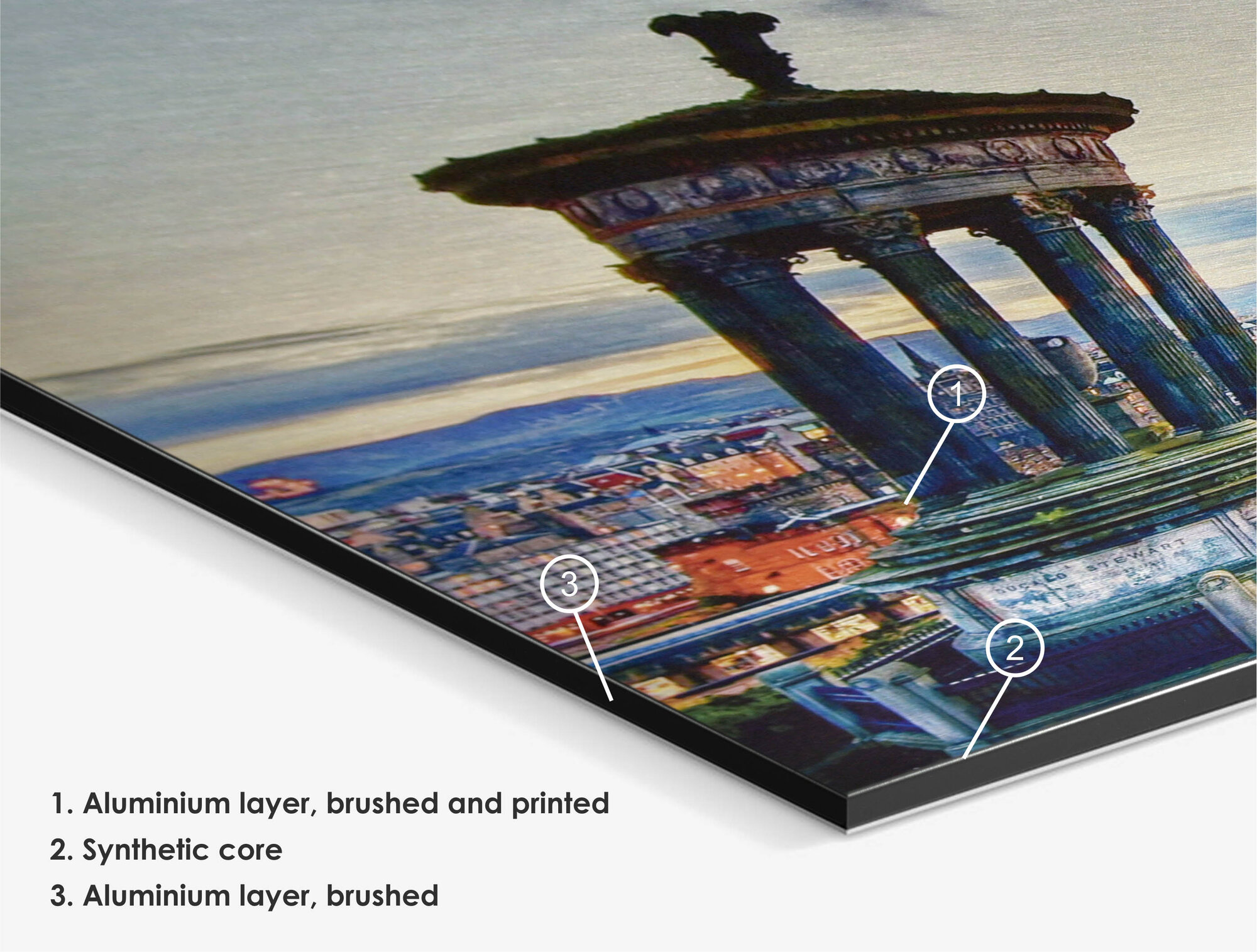 Silver Aluminum buttlerfinish