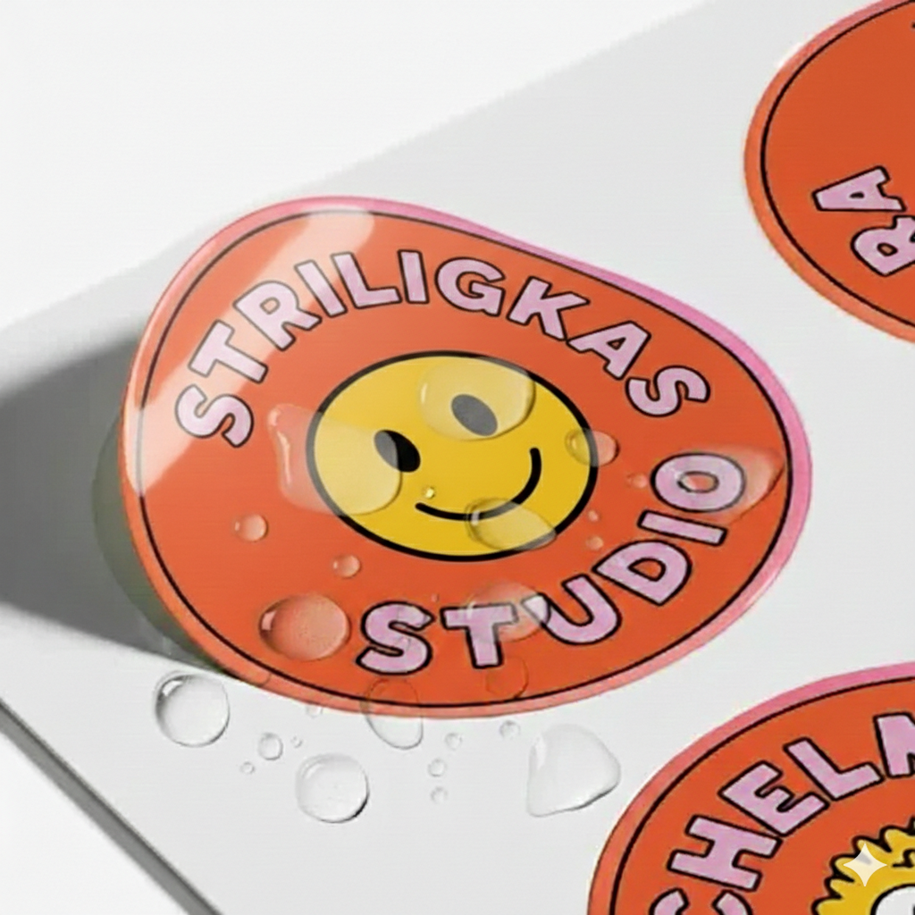 Vinyl ( Αδιάβροχο αυτοκόλλητο)  Αυτοκόλλητα ανά Φύλλο Α4