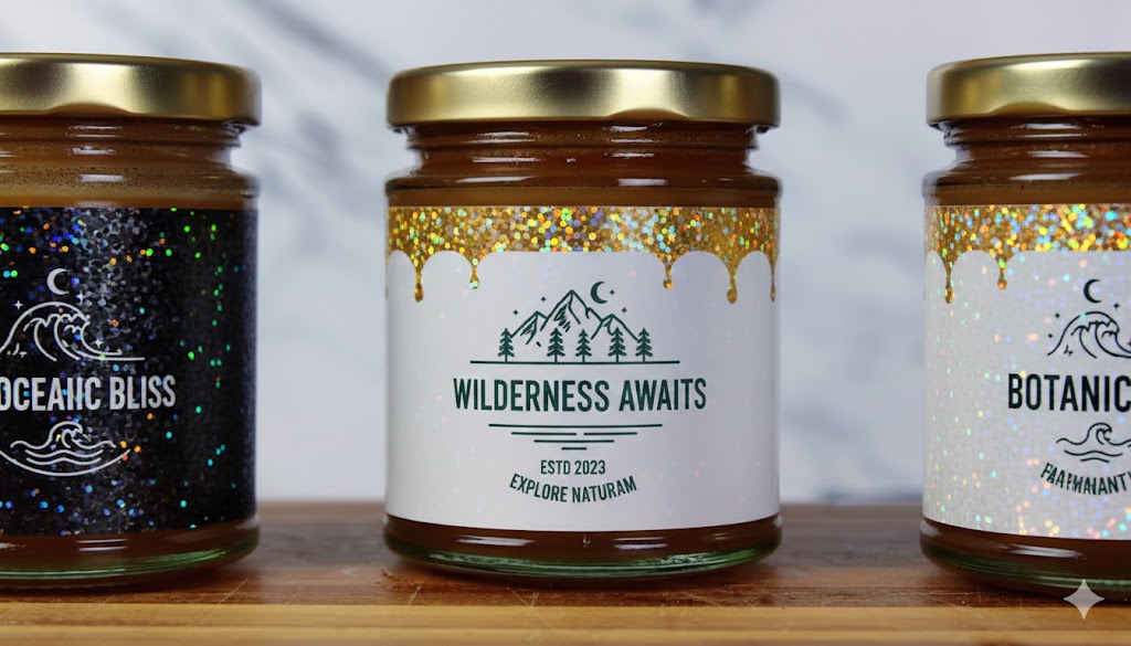 Glitter Αυτοκόλλητα ανά Φύλλο Α4