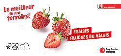 Fraises fraîches du Valais