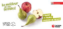 Pommes et Poires fraîches du Valais