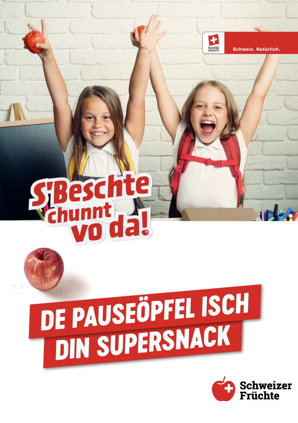 Plakate für die Pausenapfelaktion