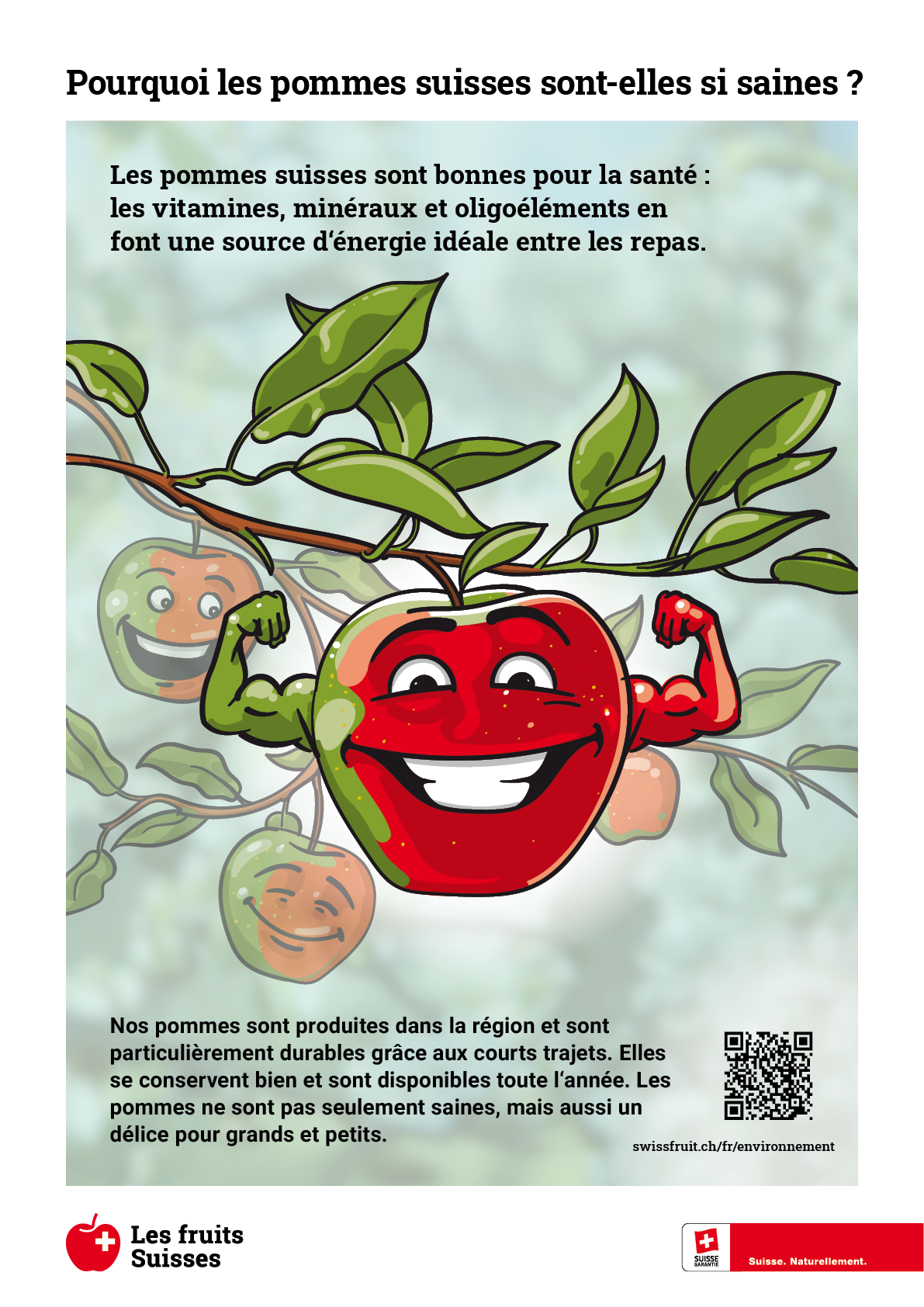 Panneau de bordure de champ Pommes