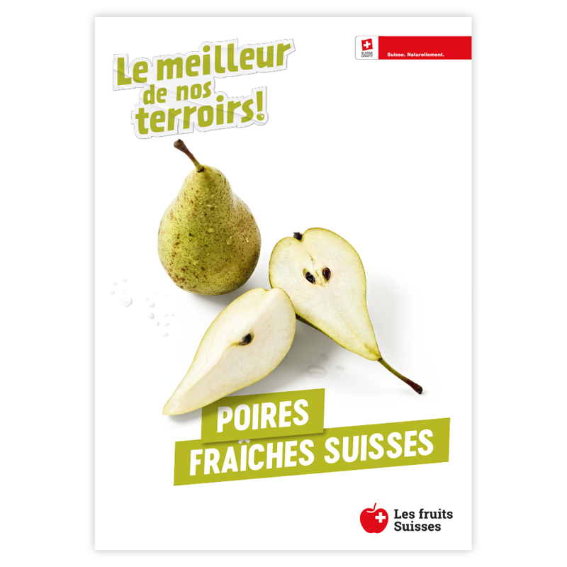 Poires fraîches Suisses