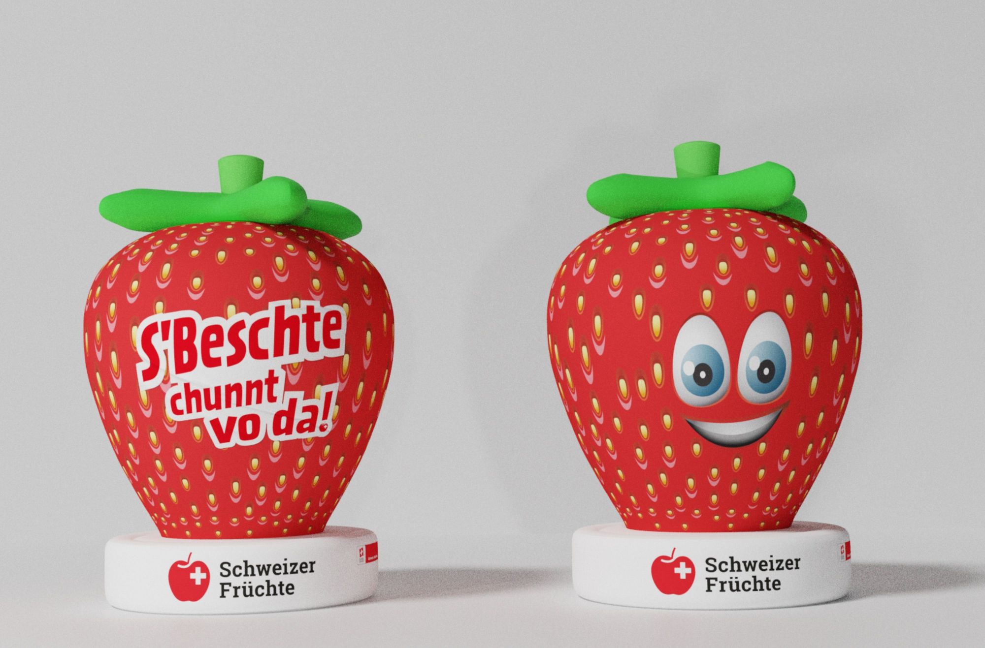 Aufblasbare Frucht Himbeere