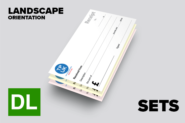 Receipt Template — DL / 1/3A4 SETS