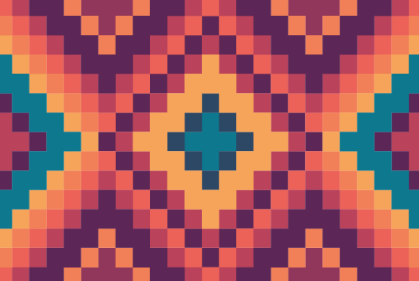 Business Card Template 15 — Modern Pattern REVERSE