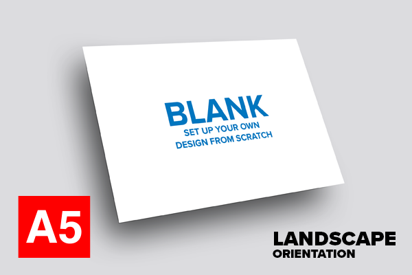 BLANK A5 Flyer Template – LANDSCAPE dimensions