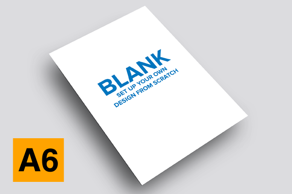 BLANK A6 Flyer Template – PORTRAIT dimensions