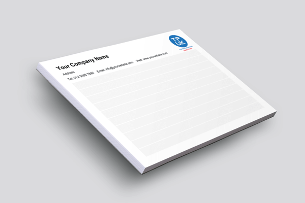 Notepad Template - A6 Size (Landscape) - LINED