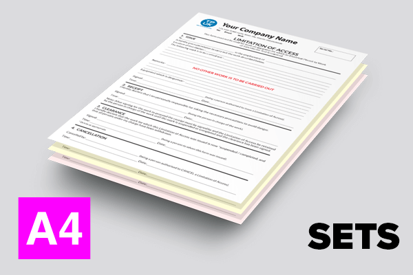 Electrical — Limitation of Access — A4 NCR Sets
