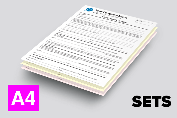 Electrical — Sanction for Test — A4 NCR Sets