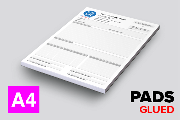 Dayworks Template — A4 Glued PADS