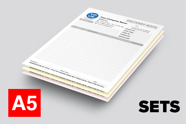 Delivery Note Template — A5 — SETS