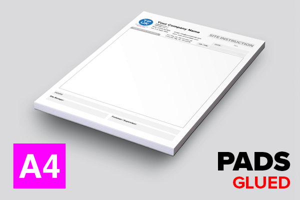 Scaffolding Site instruction Template — A4 — Glued PADS