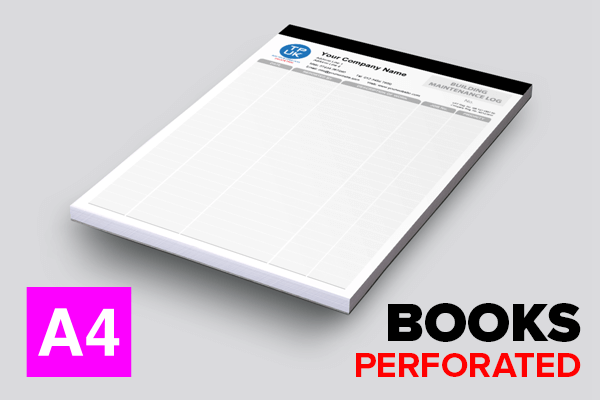 Building Maintenance Log Template Perforated & Stapled BOOKS