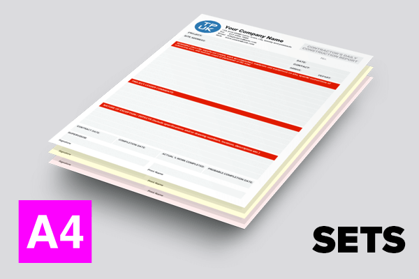 Contractors Daily Report (Version B) Template — A4 — SETS