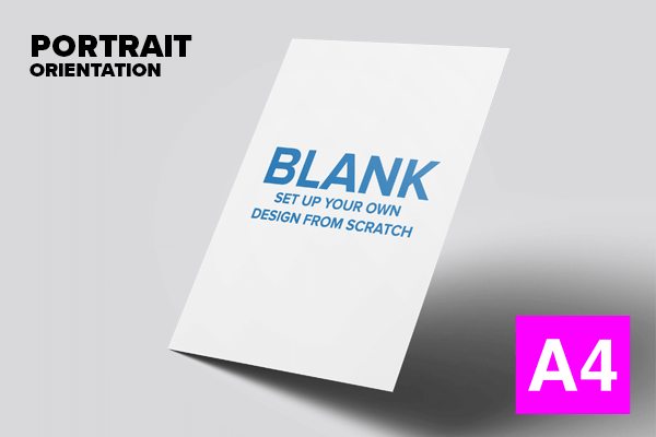 A4 Certificate – Blank – Portrait