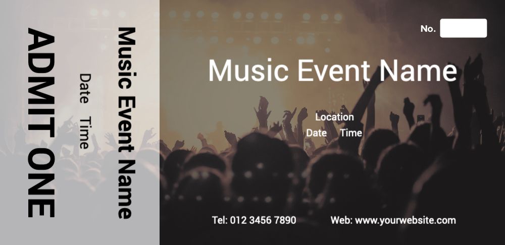 TICKET Templates for Print | Design online FREE