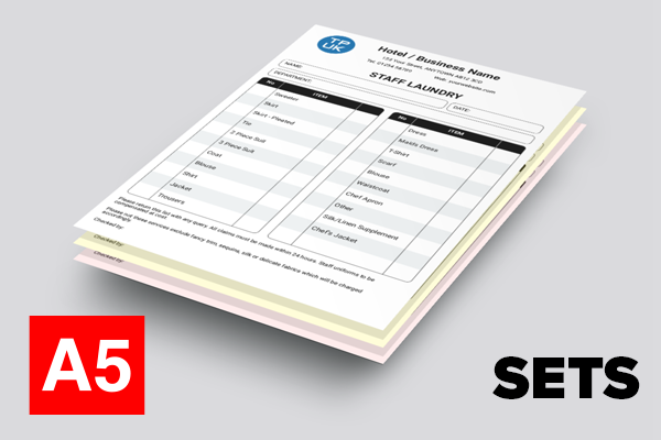 Staff Laundry Lists – A5 SETS
