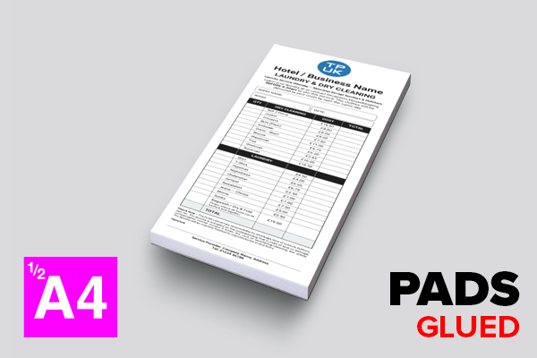 Guest Laundry Lists – 1/2 A4 PADS