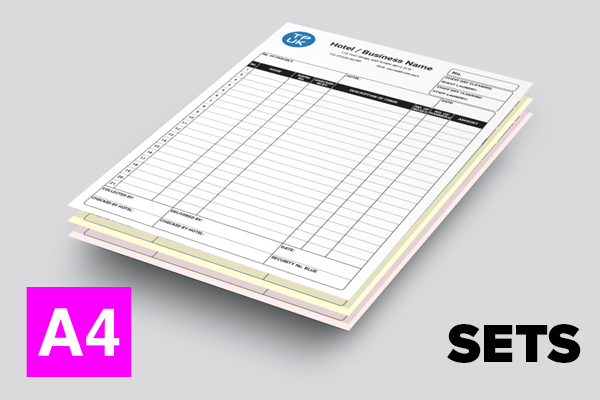 Hotel Traffic Laundry Lists – A4 SETS