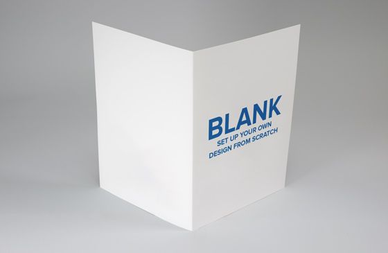 Short-Run Presentation Folders – Oversize A5 – BLANK Template