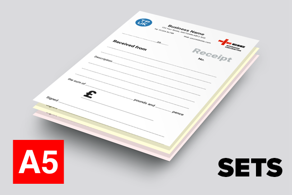 Electricians Receipt – A5 Sets