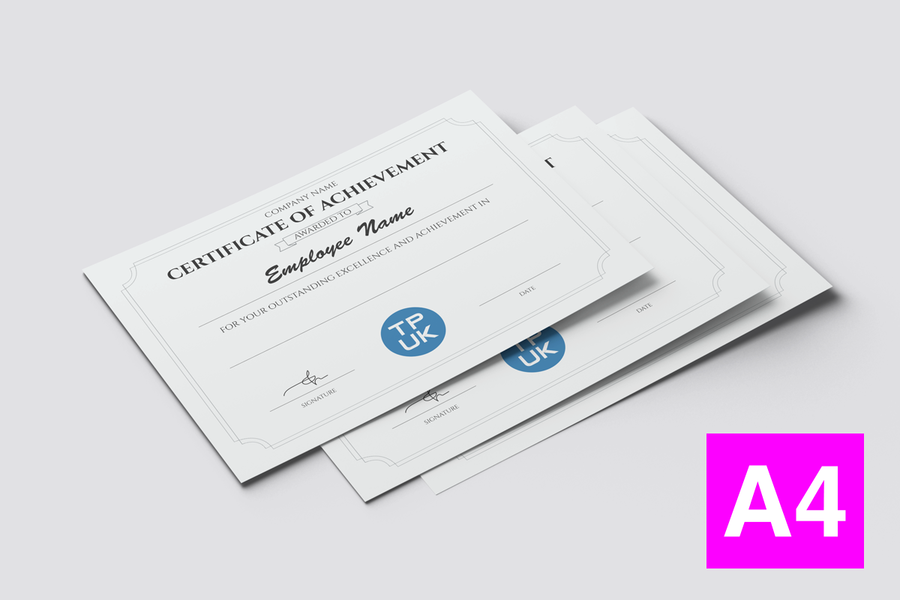 A4 Certificate – Professional Template Version 5