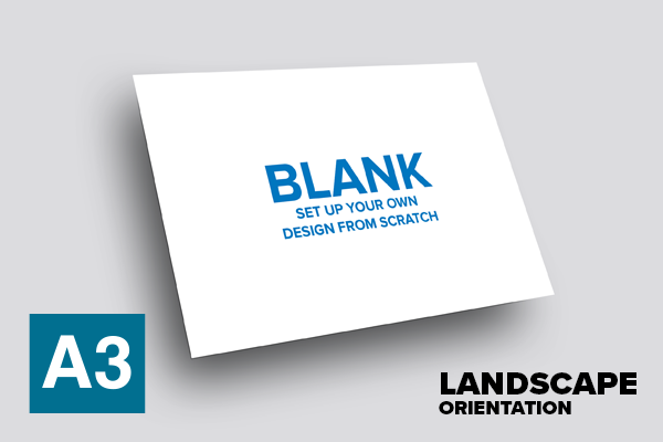 BLANK A3 Flyer Template – LANDSCAPE dimensions