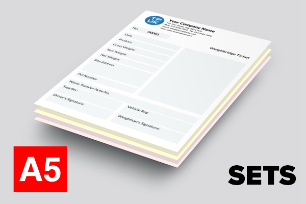 Weighbridge Ticket — WTN — A5 Sets — Version 2