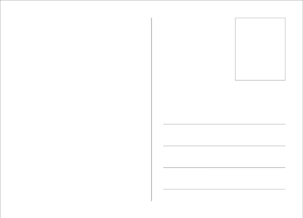 BLANK A6 Postcard Template – LANDSCAPE dimensions