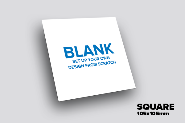 BLANK Postcard Template – SQUARE dimensions