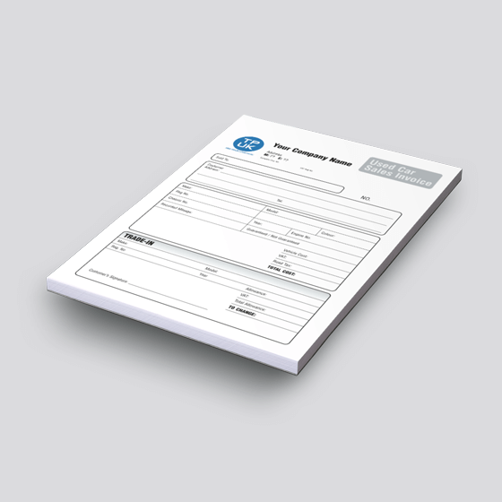 USED CARS — <b>Sales Invoice</b> NCR