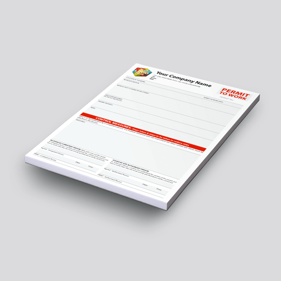 PERMIT TO WORK Forms NCR