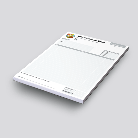 PURCHASE ORDER Templates printed as Carbonless NCR Books by TradePrintingUK – large image