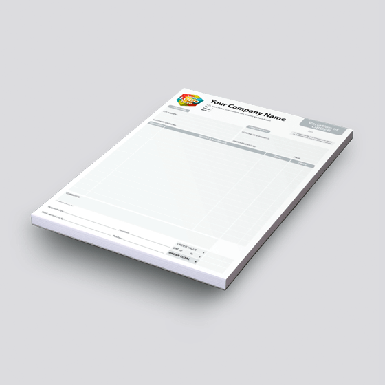 VARIATION OF ORDER Templates printed as Carbonless NCR Pads by TradePrintingUK – large image
