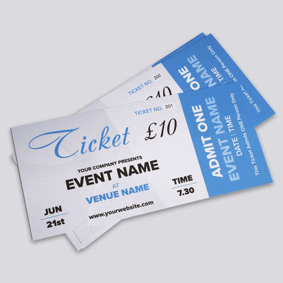 TICKET printing for events and concerts by TradePrintingUK – small image