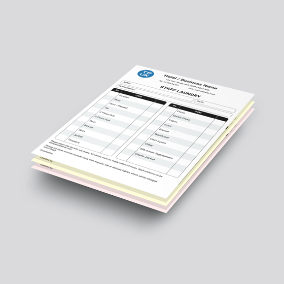 HOTEL&nbsp;<b>Staff Laundry List</b> NCR