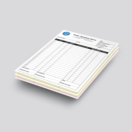 HOTEL TRAFFIC LIST Template printed by TradePrintingUK – large image