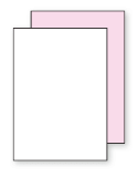 &nbsp;<b>2-Part</b> — White / <b>PINK — Extra Cost</b>