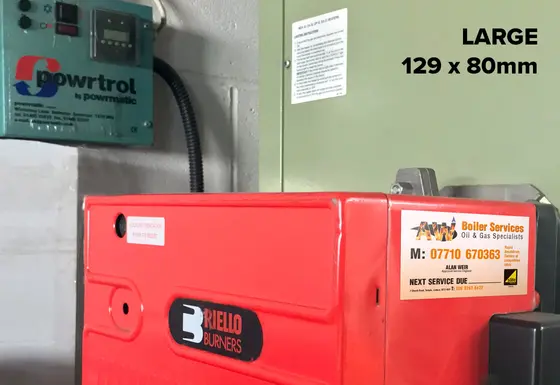 Custom Printed Boiler Labels - Large Version