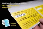 Custom Printed Boiler Labels - Matt finish as standard