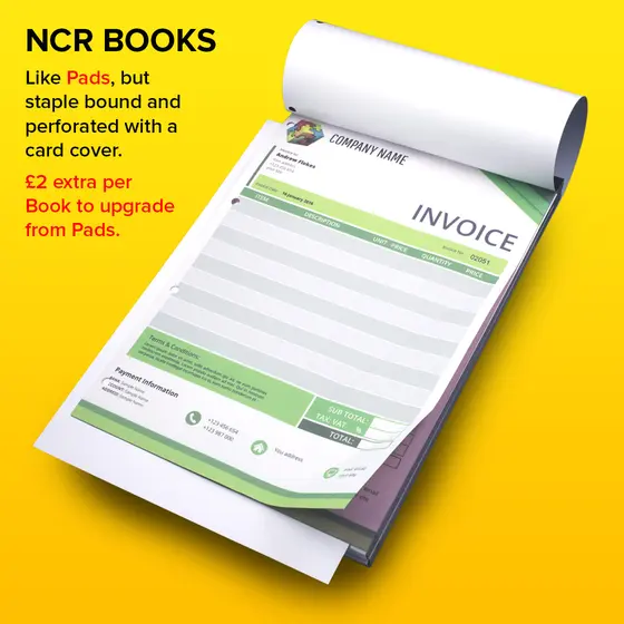 Custom Printed Carbonless NCR Books by TradePrintingUK