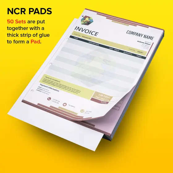 Custom Printed Carbonless NCR Pads by TradePrintingUK
