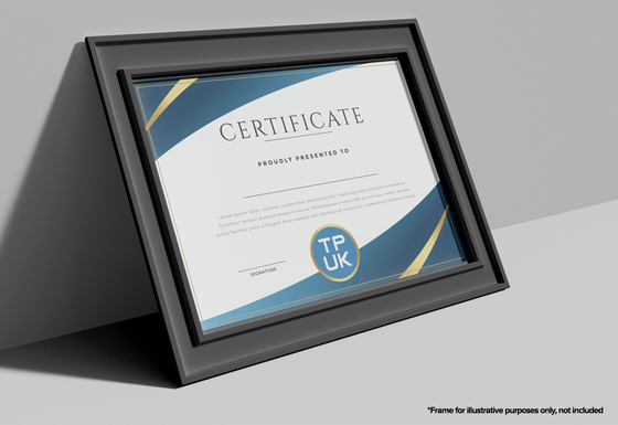 Personalised Certificate printing as A4 Size certificates