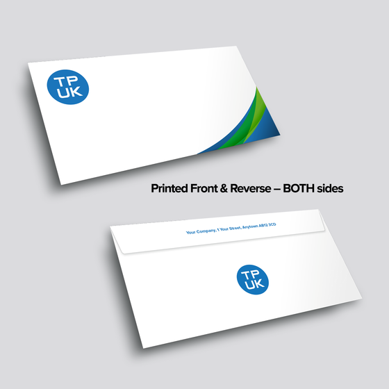 Printed BOTH Sides (Front and Reverse)